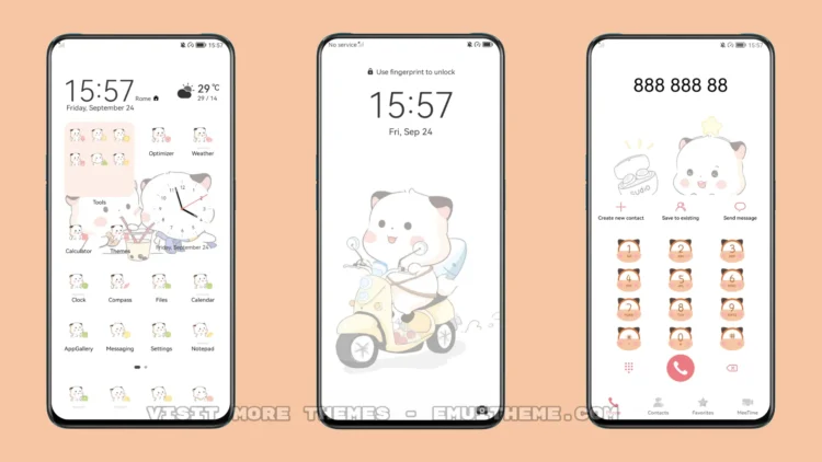 Cute Bear v5 EMUI Theme