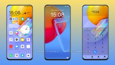 Geometric Time EMUI Theme