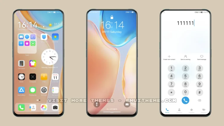Golden iOS EMUI Theme