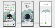 Happy Astronaut EMUI Theme
