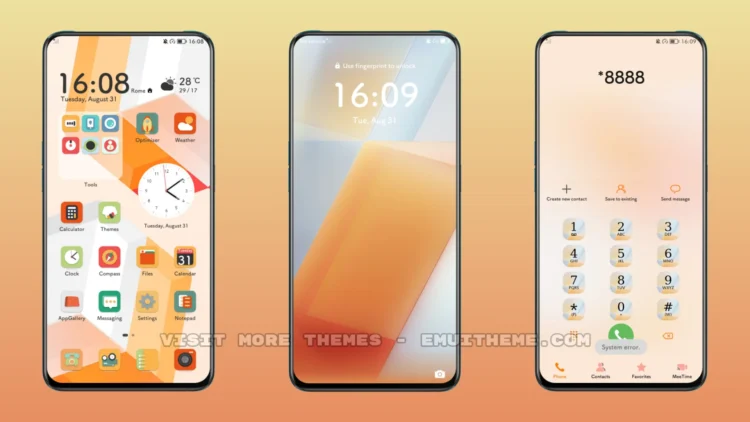 Orange Fang EMUI Theme