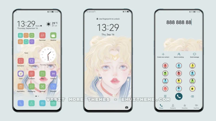 Sailor Moon v8 EMUI Theme