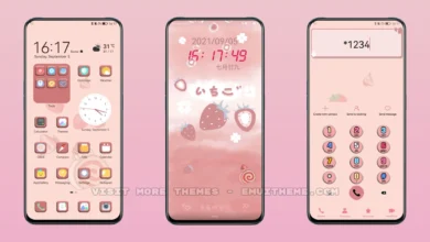 Strawberry for You EMUI Theme