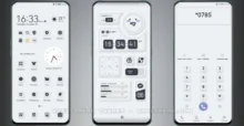 Black White EMUI Theme