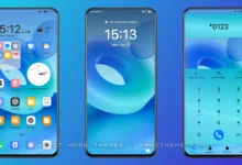Blue Geometry EMUI Theme
