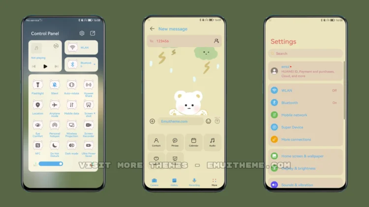 Cute Bear v6 EMUI Theme