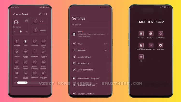 Forbidden Red EMUI Theme