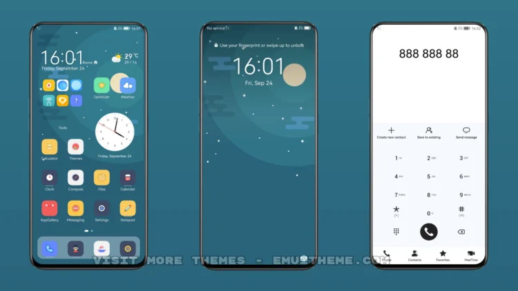 Green Night EMUI Theme