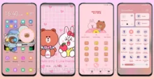 Hello Kitty X Line friends EMUI Theme