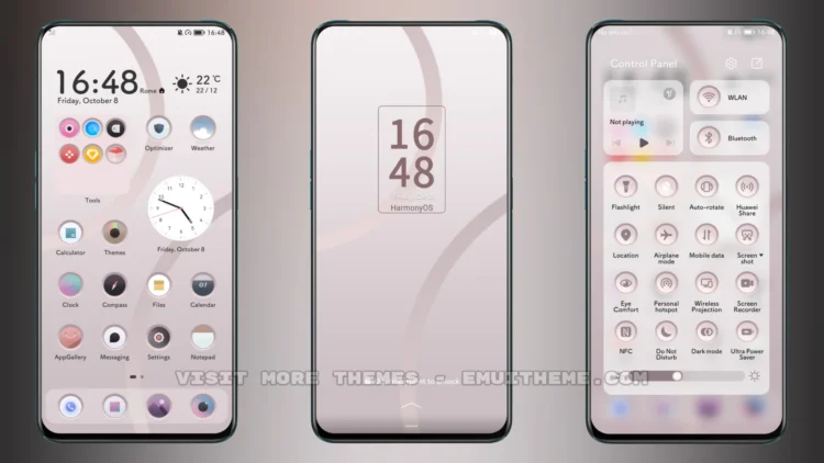 Light Grayish Red EMUI Theme
