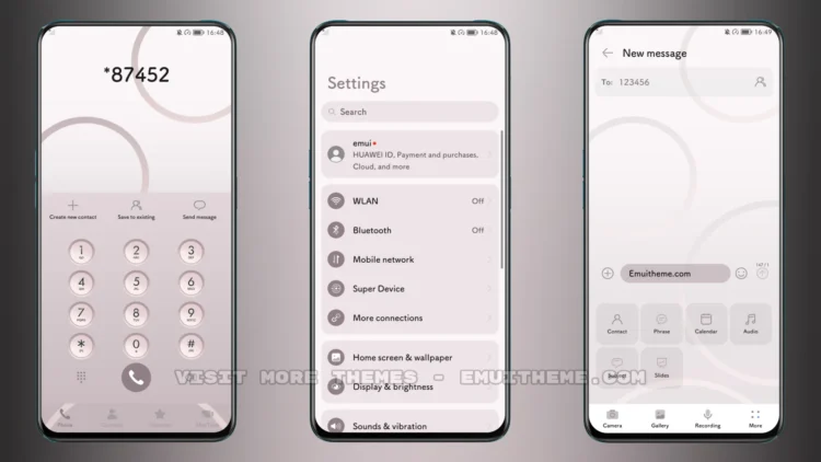 Light Grayish Red EMUI Theme