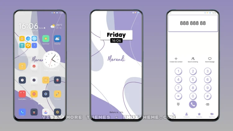 Morandi Purple EMUI Theme