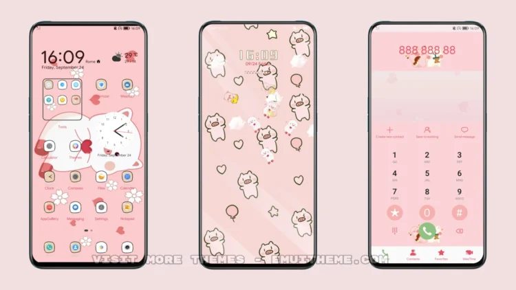 Pink Pig EMUI Theme