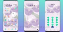 Purple Flower EMUI Theme