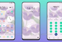 Purple Flower EMUI Theme