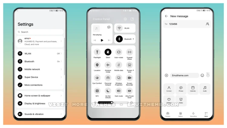 True Black White EMUI Theme