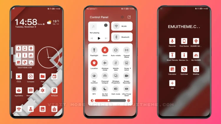 Colored peach source EMUI Theme