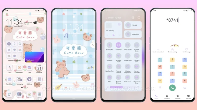 Cute Bear v9 EMUI Theme
