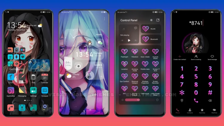 Dark Anime EMUI Theme