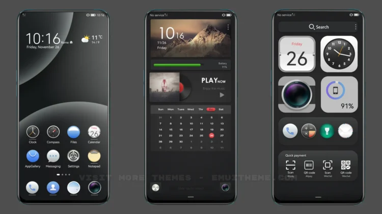 Dark classic EMUI Theme