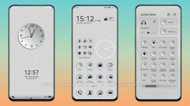 Fragment Gray EMUI Theme