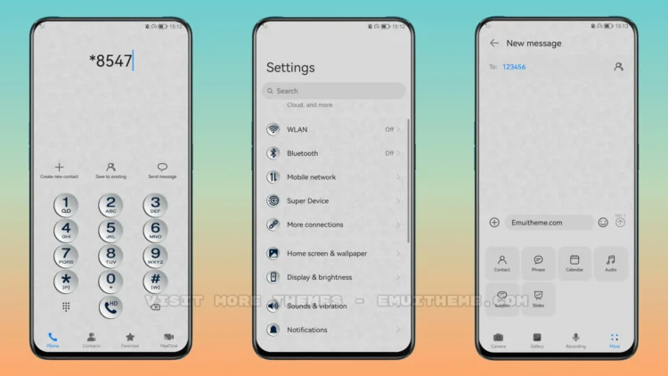Fragment Gray EMUI Theme