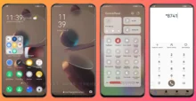 Gray Geometry EMUI Theme
