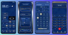 Perfect blue Gold EMUI Theme