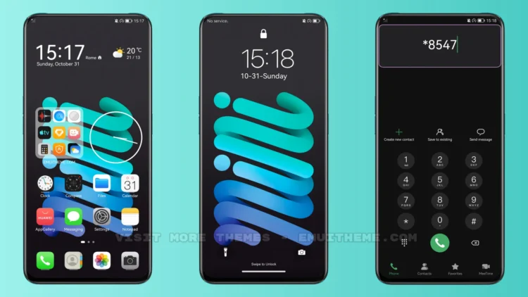 iOS 15 Dark EMUI Theme