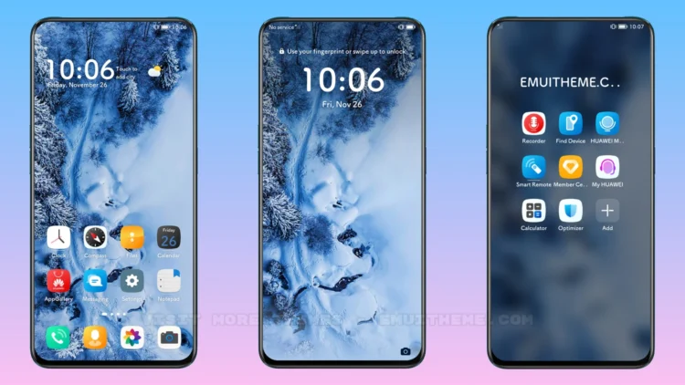 Blue love EMUI Theme
