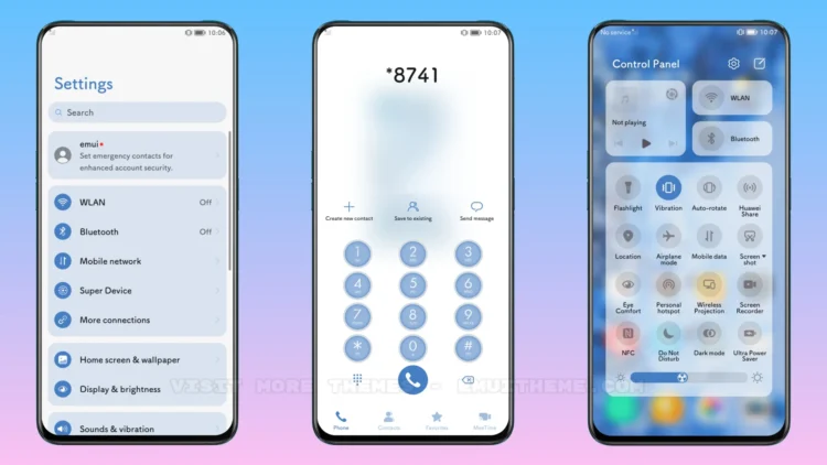 Blue love EMUI Theme