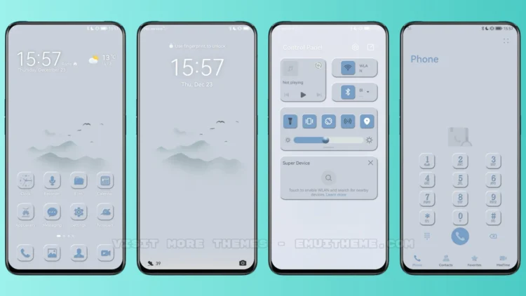 Green Mountain Mimicry EMUI Theme