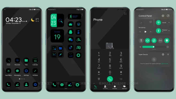 Light Black EMUI Theme
