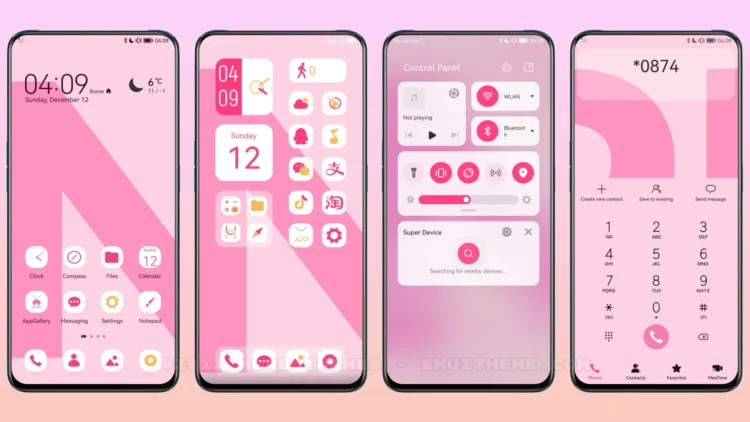 Light Pink EMUI Theme