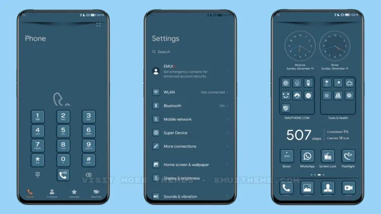 Navy Blue v2 EMUI Theme