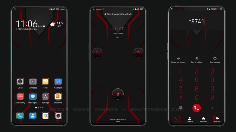 Red Devil Black Shark EMUI Theme