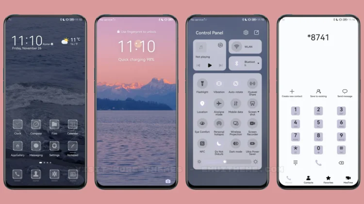 Sea Sunset Glow EMUI Theme