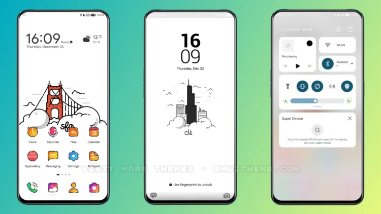 White Gradient EMUI Theme
