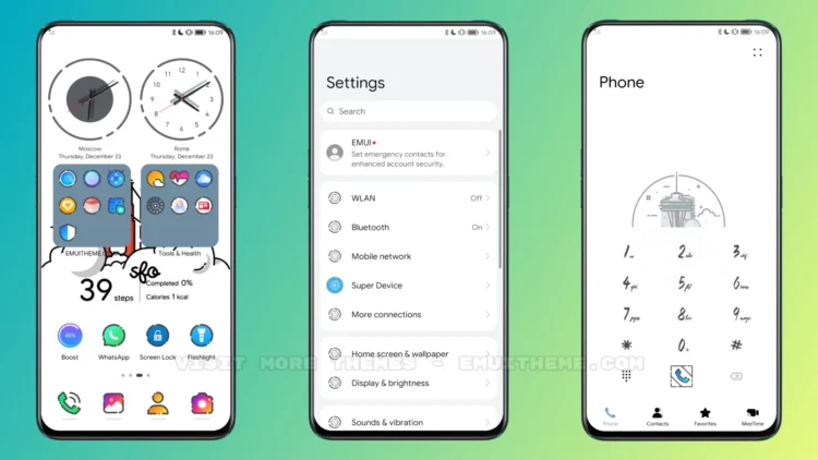 White Gradient EMUI Theme