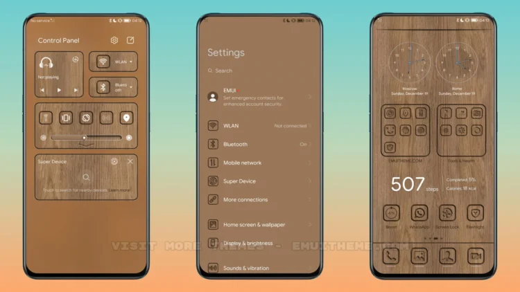 Wooden EMUI Theme