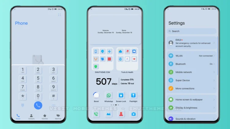 Blue Mimicry EMUI Theme