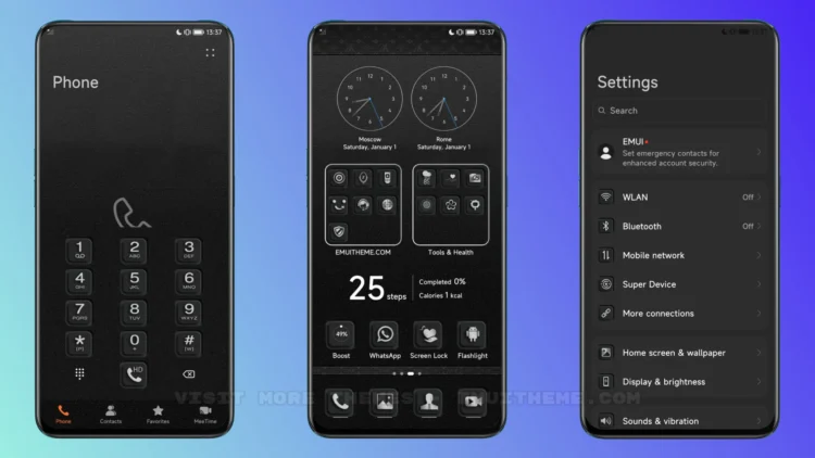 Business Dark v3 EMUI Theme