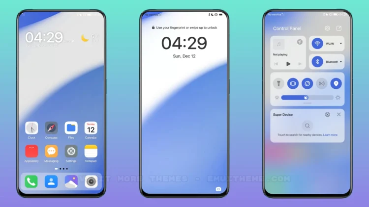 Colorful Blue EMUI Theme