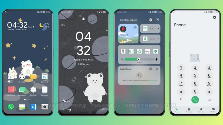 Cute Bear v11 EMUI Theme