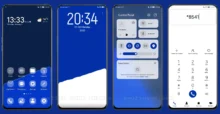 Klein Blue dynamic fluid EMUI Theme