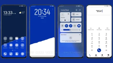 Klein Blue dynamic fluid EMUI Theme