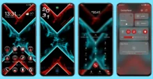 Neon smoke EMUI Theme