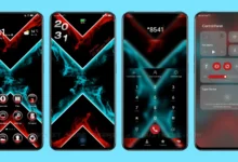 Neon smoke EMUI Theme