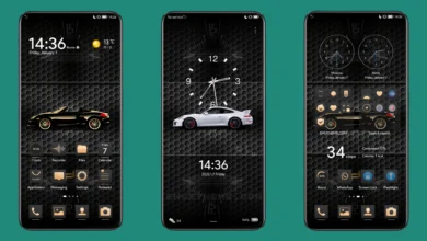 Porsche Black Gold EMUI Theme