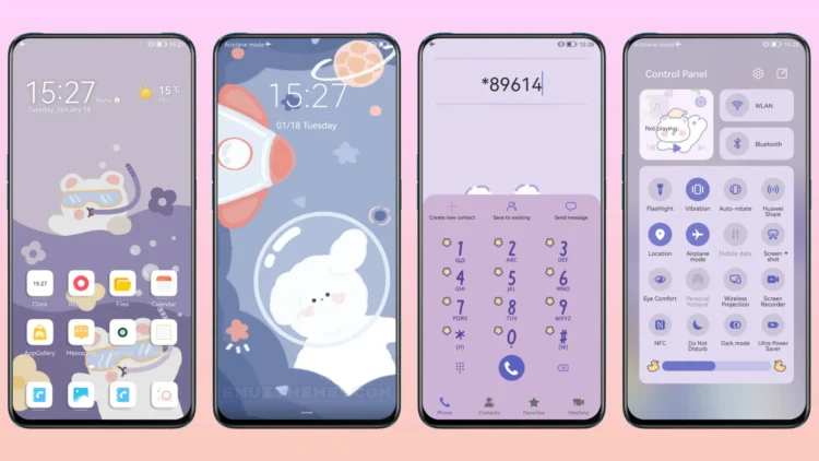 Space Bear Tour EMUI Theme
